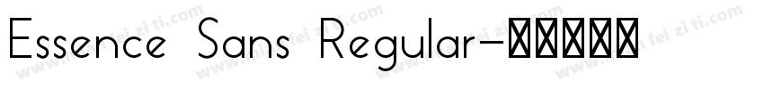 Essence Sans Regular字体转换